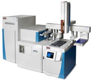gas chromatograph / laboratory / coupled to a mass spectrometer