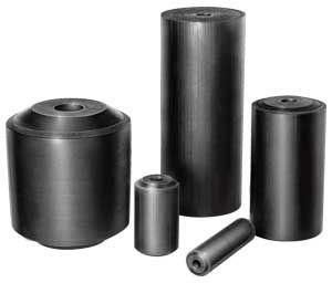 vibration damper / pneumatic / rubber