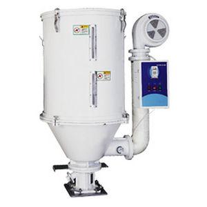 feed hopper / for plastics / for pellets / with dryer