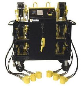 hydraulic lifting system / synchronous / for reels