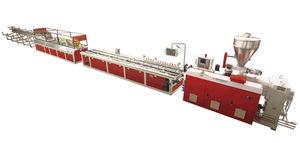 pelletizing extrusion line / for PVC / for WPC