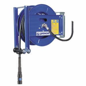 compressed air hose reel / open-drum / for compressed air / steel