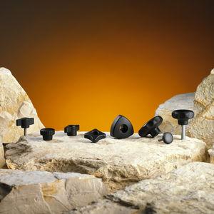 knurled knob / star / in plastic