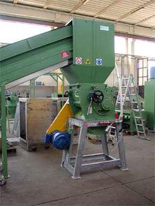 rotor mill / horizontal / miscellaneous waste