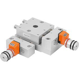 linear positioning table / precision / with position indicator