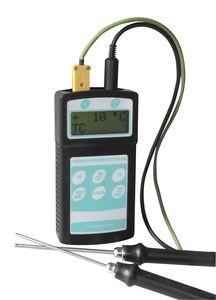 Pt100 thermometer / digital / portable / with temperature probe