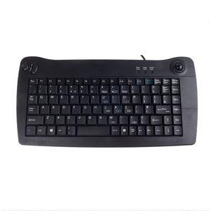 USB keyboard / desktop / with mechanical keys / with trackball