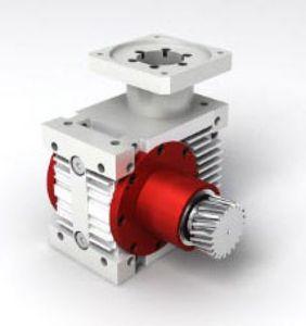 worm servo-gearbox / orthogonal / for servo motors