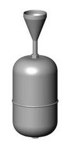 filtering funnel / stainless steel