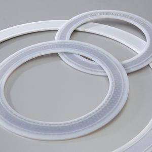 O-ring seal / round / stainless steel / PTFE