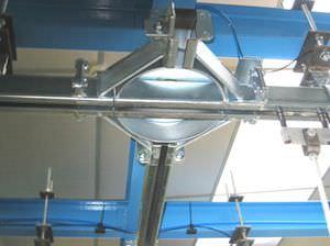 stainless steel conveyor / horizontal / for materials handling / monorail