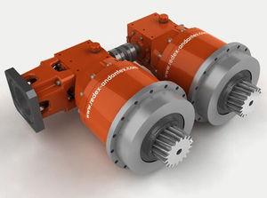 helical-toothed sprocket wheel / preloaded / high-performance