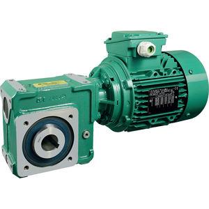 AC servo-gearmotor / orthogonal / worm / compact