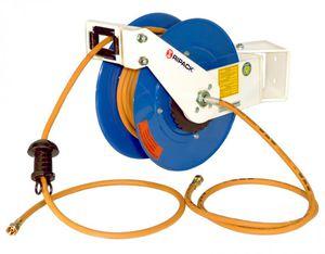 hose reel / spring / swiveling / wall-mounted