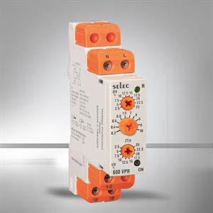 over-voltage protection relay / under-voltage / single-phase / DIN rail