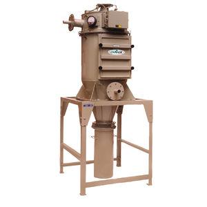 cartridge dust collector / reverse air cleaning / vacuum / for the plastics industry