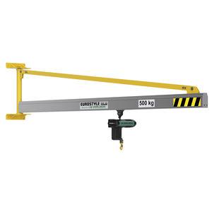 wall-mounted jib crane / aluminum / overbraced / hollow section