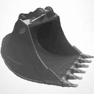 standard tooth bucket / for excavators / for stone