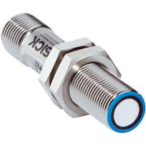 cylindrical distance sensor / ultrasonic / rugged / small