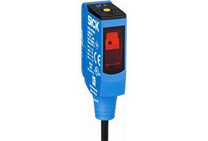 reflex type photoelectric sensor / rectangular / laser / rugged