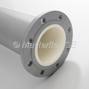 compressed air pipe / conveying / flange / polyurethane-coated
