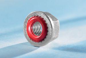 hexagonal nut / metal / self-sealing