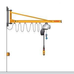 wall-mounted jib crane / electric / overbraced