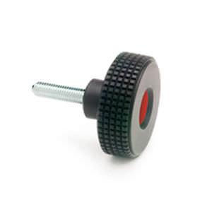 knurled screw / plastic / chemical-resistant