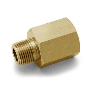 hydraulic adapter / for pipes / thread / brass