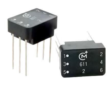 pulse transformer / encapsulated / for printed circuit boards / for electronics