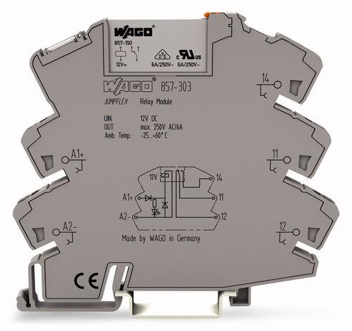 switching relay module / DIN rail / transducer / miniature