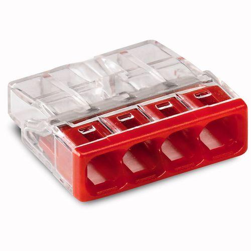 terminal block connector / rectangular / push-to-lock / small