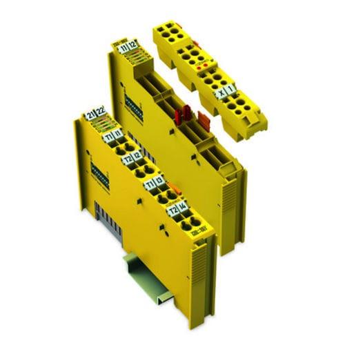 safety relay / DIN rail / emergency stop