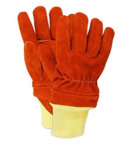 handling glove / fire-retardant / leather / firefighters