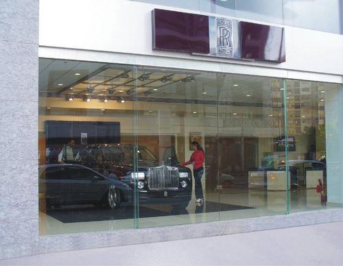 indoor doors / glass / design / telescopic