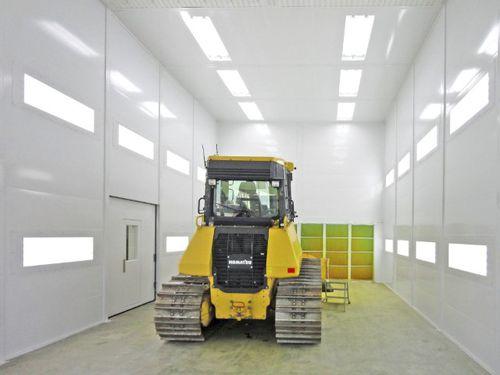 enclosed paint booth / filter / for agricultural equipment / for metal fabrication