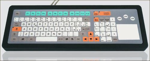 embedded keyboard / membrane / with touchpad / IP65