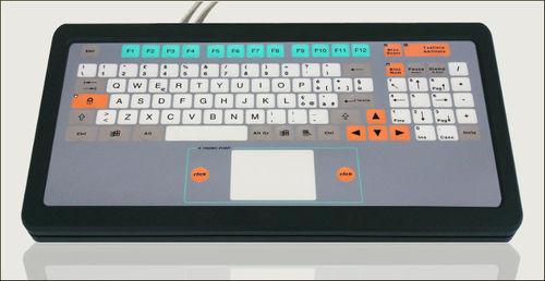 embedded keyboard / with touchpad / IP65