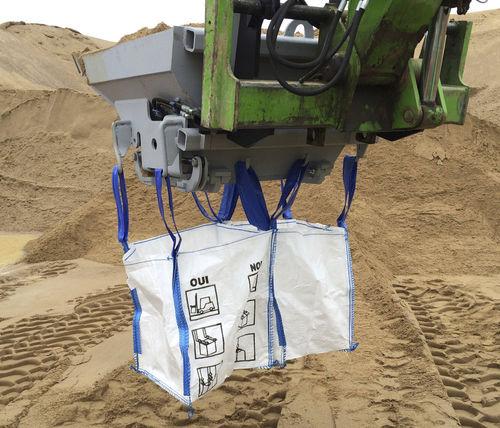 big bag filling bucket