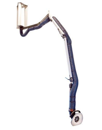 fixed extraction arm / flexible / for welding fumes / dust