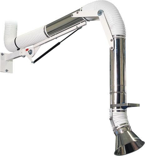 fixed extraction arm / flexible / for welding fume extractors / stainless steel