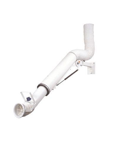 ceiling-mount extraction arm / flexible / telescopic / for welding fumes