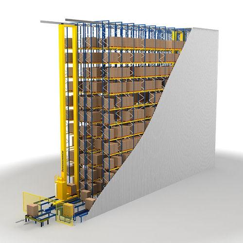 pallet shelving / for empty and full cartons / automated / high-rise