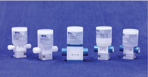 diaphragm valve / pneumatic / miniature / PTFE