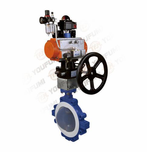 butterfly valve / pneumatic / flow-control / lug type