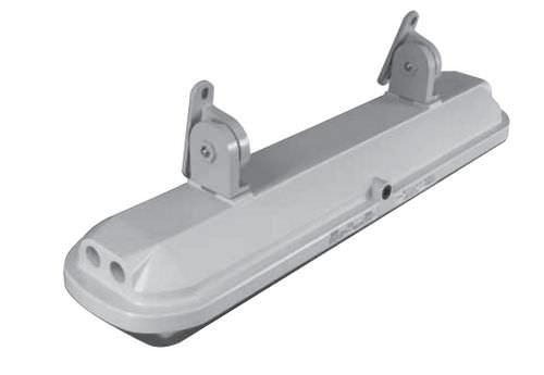 surface-mounted lighting fixture / fluorescent tube / waterproof / for hazardous locations