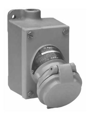 panel-mounted electrical outlet / explosion-proof / CEE