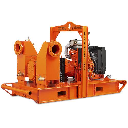 water pump / electric / diesel engine / rotary lobe