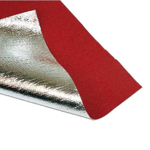 fiberglass fabric / for thermal protection / aluminum-coated / silicone-coated