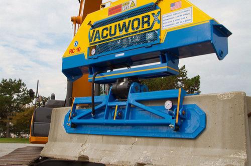 high-capacity vacuum lifting device / for concrete slabs / vertical